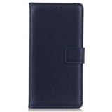 Samsung Galaxy M33 Leather Wallet Case & Kickstand - Blue