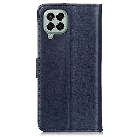 Samsung Galaxy M33 Leather Wallet Case & Kickstand - Blue