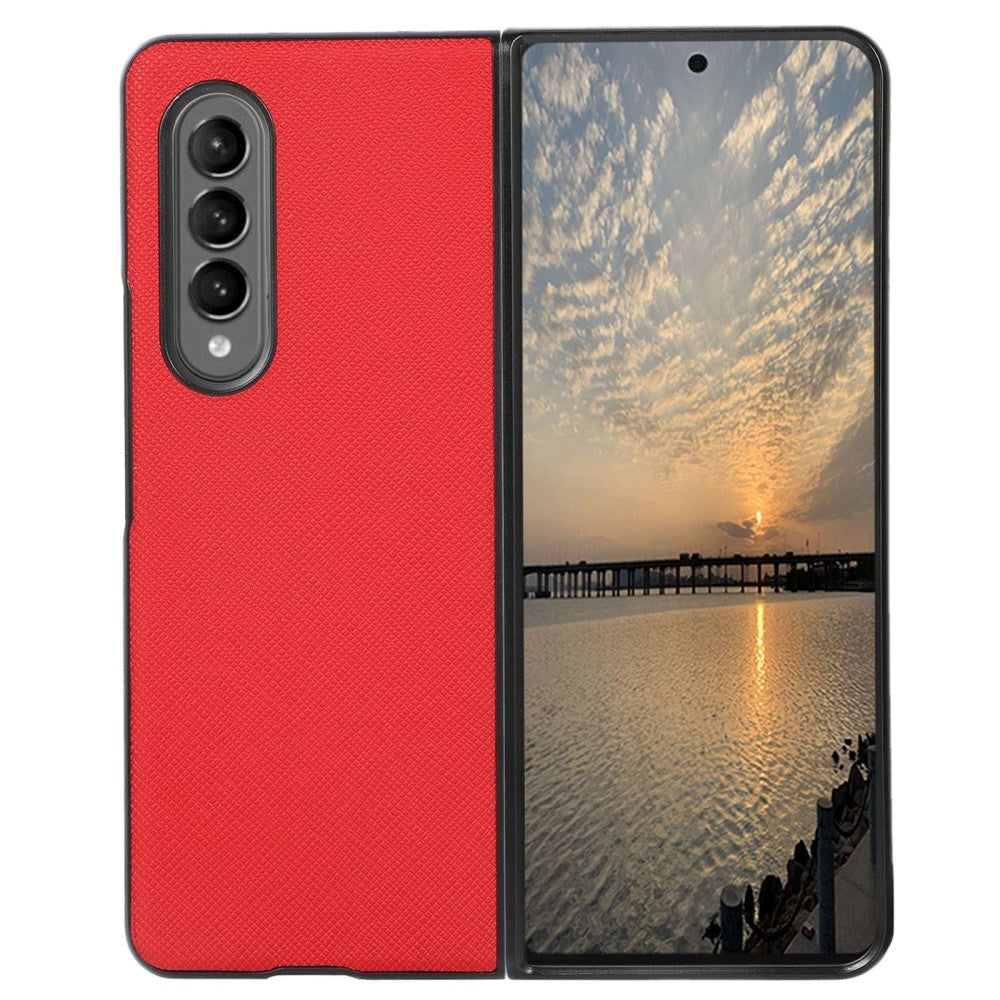 Samsung Galaxy Z Fold4 (5G) Elegant Leather Case - Red