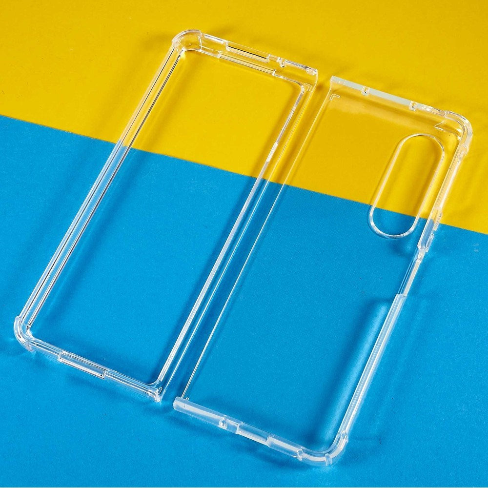 EIDERWOOD Samsung Galaxy Z Fold3 (5G) Plastic Case with Shock Absorbing Corners - Transparent
