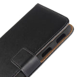 Samsung Galaxy XCover 4 / 4s Slim Wallet Leather Case Black