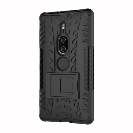 Sony Xperia XZ2 Premium Cool Tyre Tough Case w. Stand Black