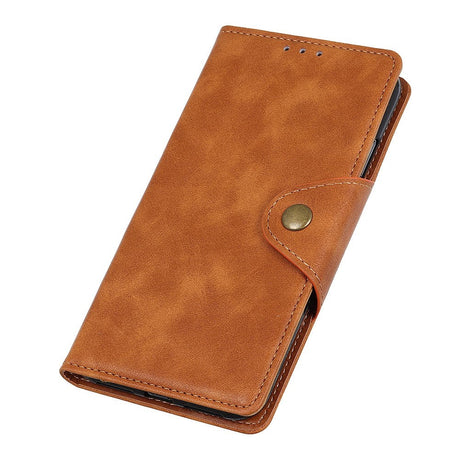 Sony Xperia L4 Retro Leather Wallet Case - Brown