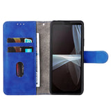 Sony Xperia 10 IV Soft Artificial Leather Wallet Case - Blue