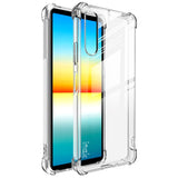 Sony Xperia 10 IV IMAK Shock Resistant Plastic Case with Screen Protector - Transparent