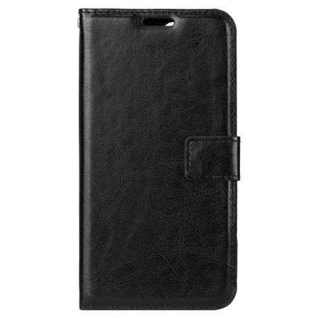 Huawei Y5 (2018) Neutral Leather Wallet Case Black