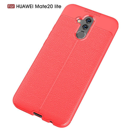 Huawei Mate 20 Lite Litchi Texture TPU Case Red