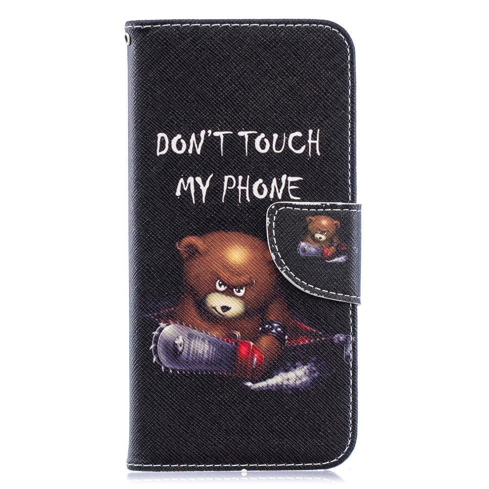 Huawei Y6 / Y6s (2019) Leather Wallet Case - Scary Bear