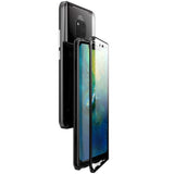 Huawei Mate 20 Pro 360° Magnetic Case w. Glass Back & Front - Black