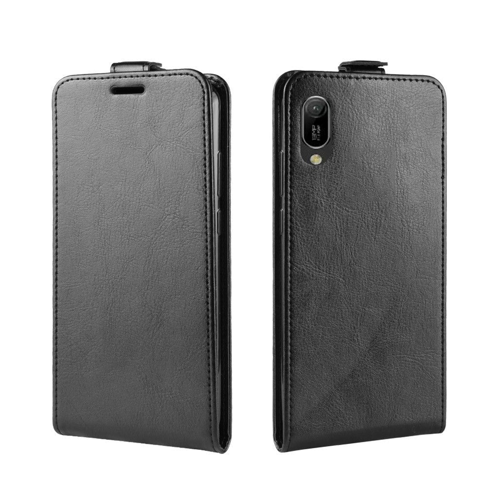 Huawei Y6 (2019) Leather Wallet Case Black