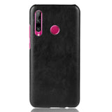 Honor 20 Lite Litchi Texture Plastic Case - Black