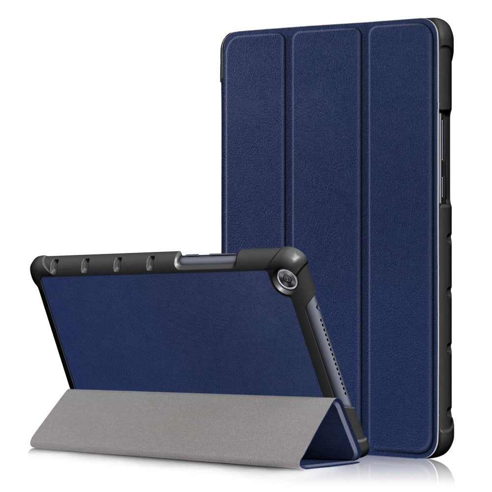 Huawei MediaPad M5 Lite 8 Tri-Fold Leather Case Dark Blue