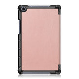 Huawei MediaPad M5 Lite 8 Tri-Fold Leather Case Rose Gold