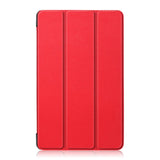 Huawei MediaPad M5 Lite 8 Tri-Fold Leather Case Red