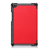 Huawei MediaPad M5 Lite 8 Tri-Fold Leather Case Red