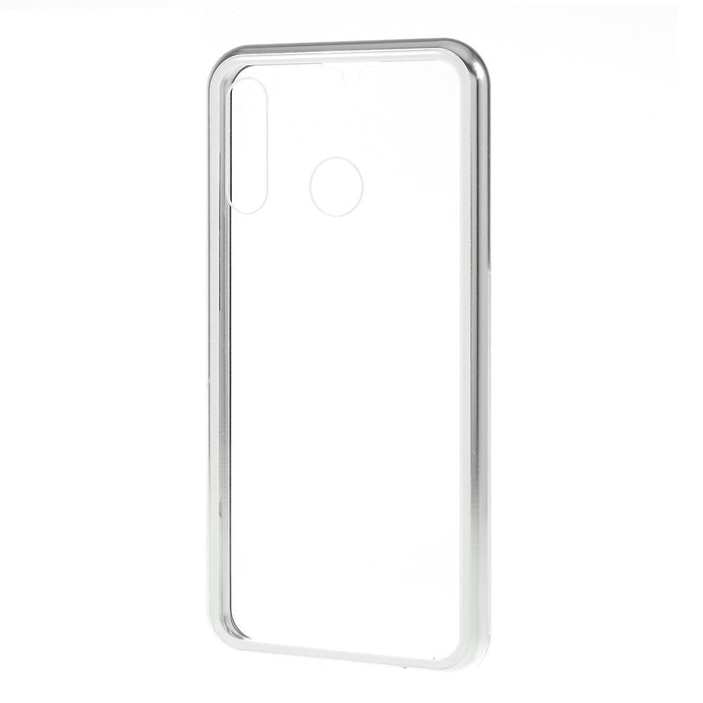 Huawei P30 Lite 360⁰ Magnetic Case w. Glass Back & Front - Silver