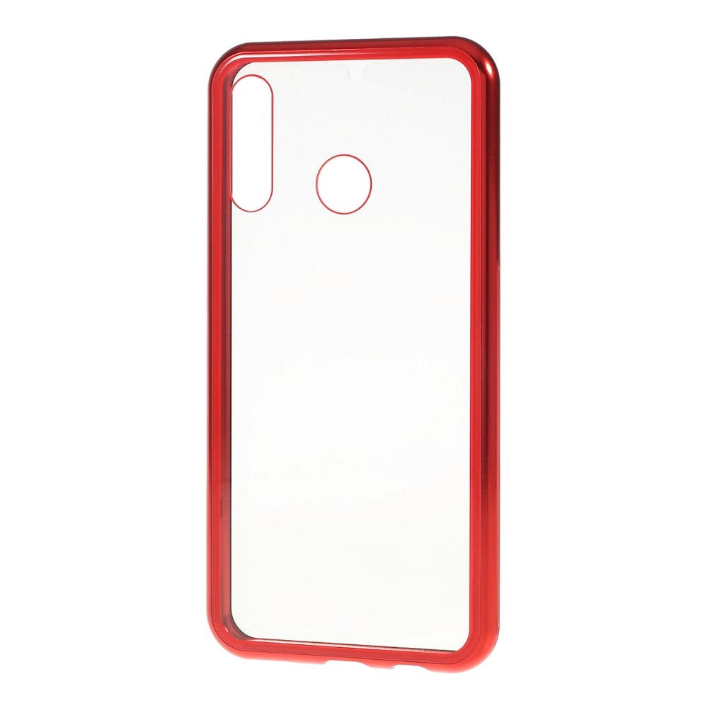 Huawei P30 Lite 360⁰ Magnetic Case w. Glass Back & Front - Red