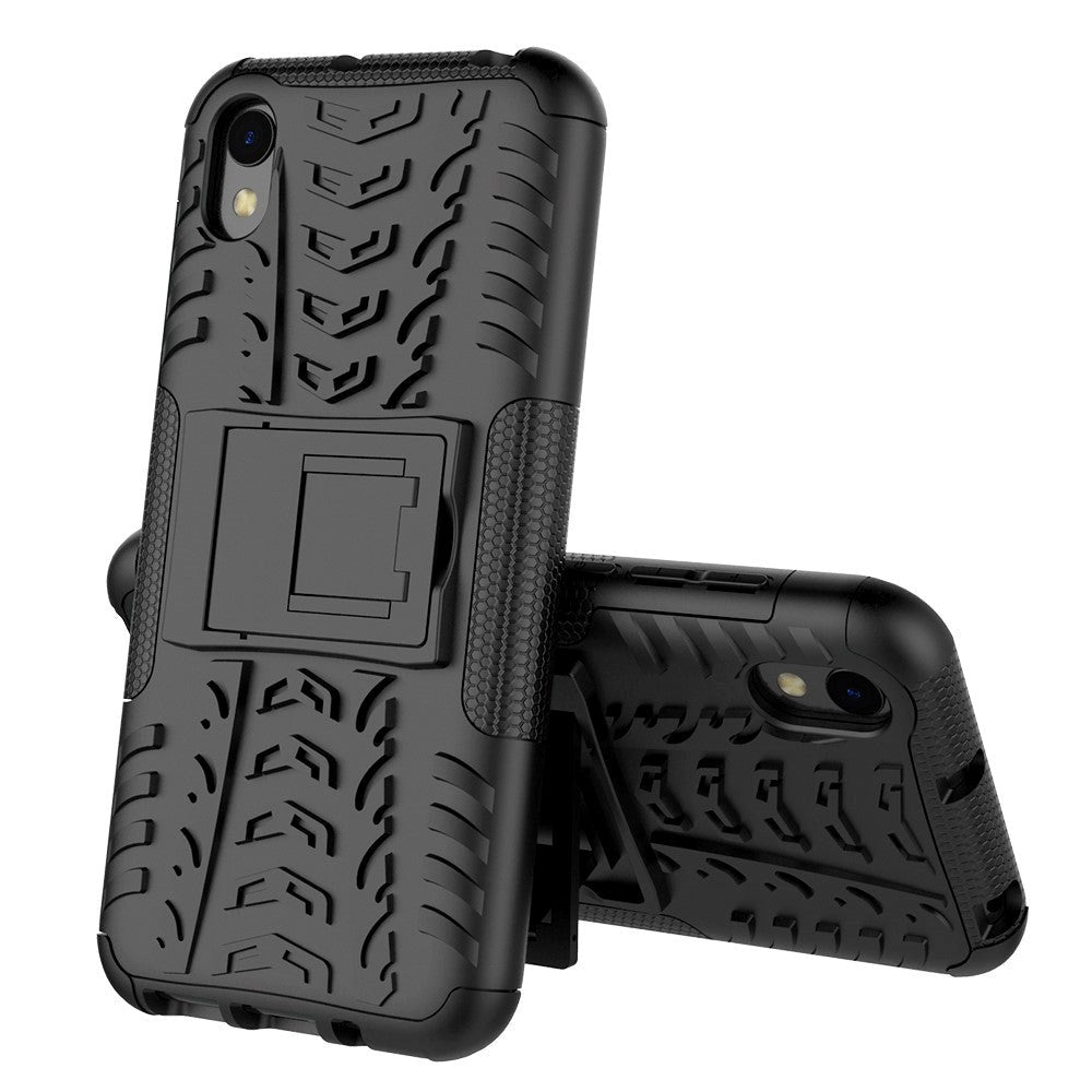 Huawei Y5 (2019) Tough Case w. Stand - Black