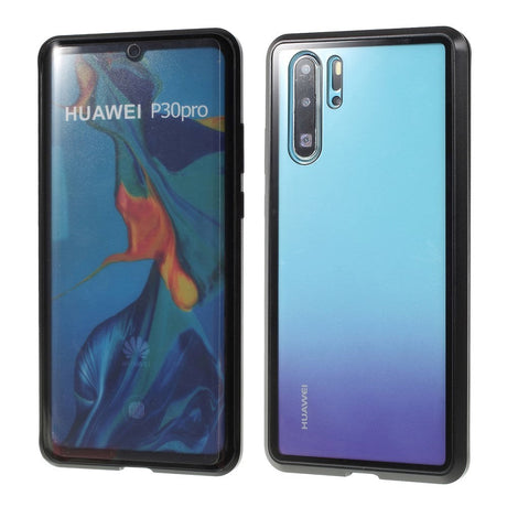 Huawei P30 Pro 360⁰ Magnetic Case w. Glass Back & Front - Black