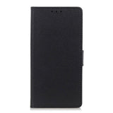 Huawei Mate 30 Lite Leather Wallet Case - Black