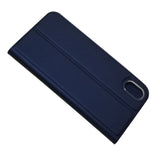 Huawei Y5 (2019) Slim Leather Flip Case w. Card holder - Blue