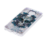 Huawei Mate 30 Lite Flexible Case Sugar Skull w. Glitter Transparent