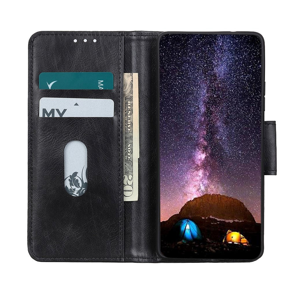 Huawei P40 Pro Neutral Leather Wallet Case Black