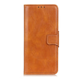 Huawei P40 Neutral Leather Wallet Case Brown