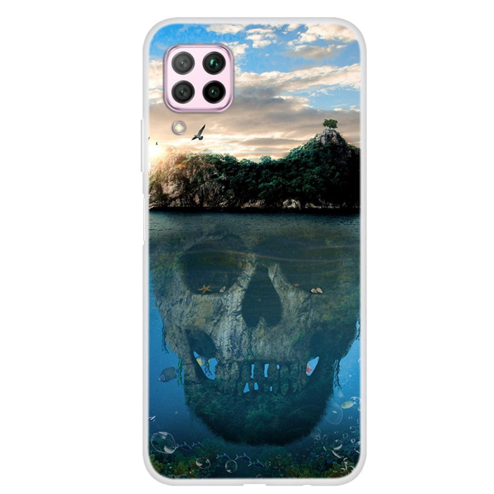 Huawei P40 Lite Plastic Case - Skull