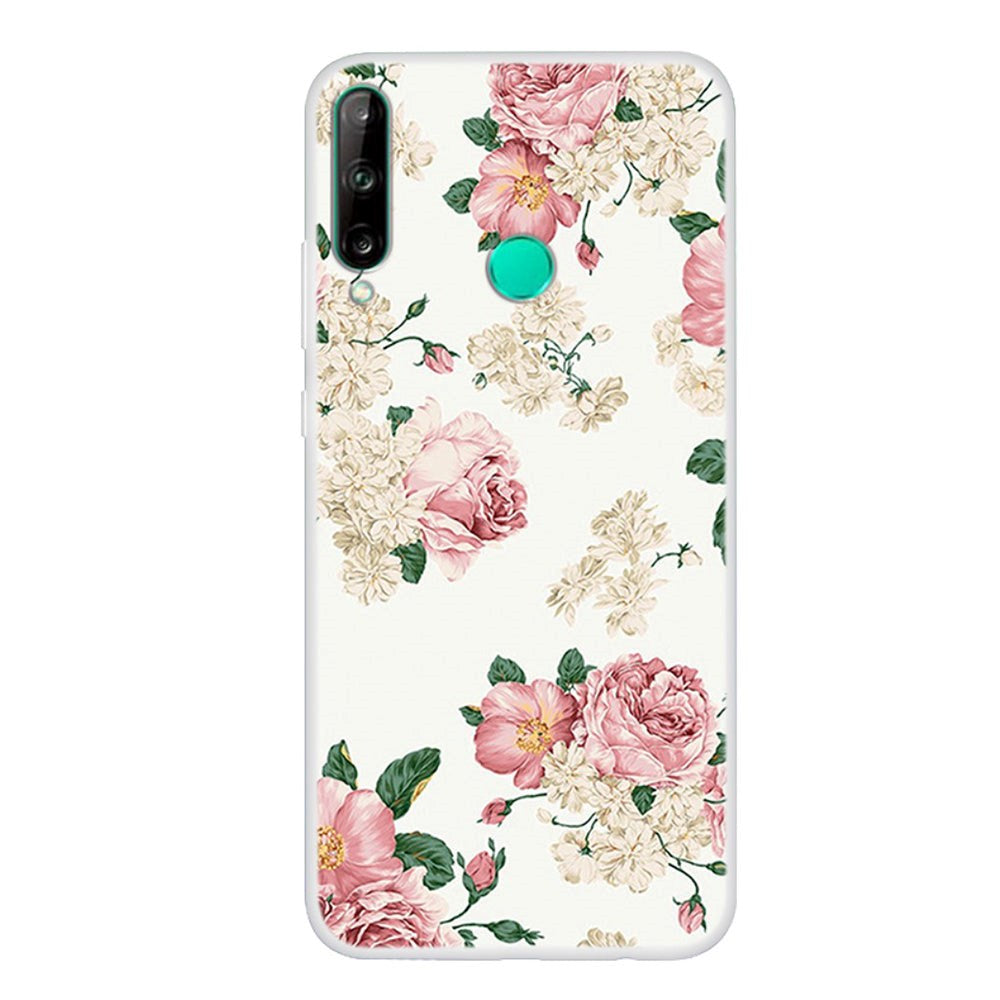 Huawei P40 Lite E Flexible Plastic Case - Flowers