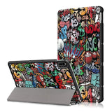 Huawei MatePad 10.4" Leather Case - Cartoon Graffiti