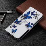 Huawei Honor 9X Lite Leather Wallet Case - Butterfly Swarm