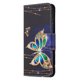 Huawei Honor 9X Lite Wallet Case Gold Butterflies