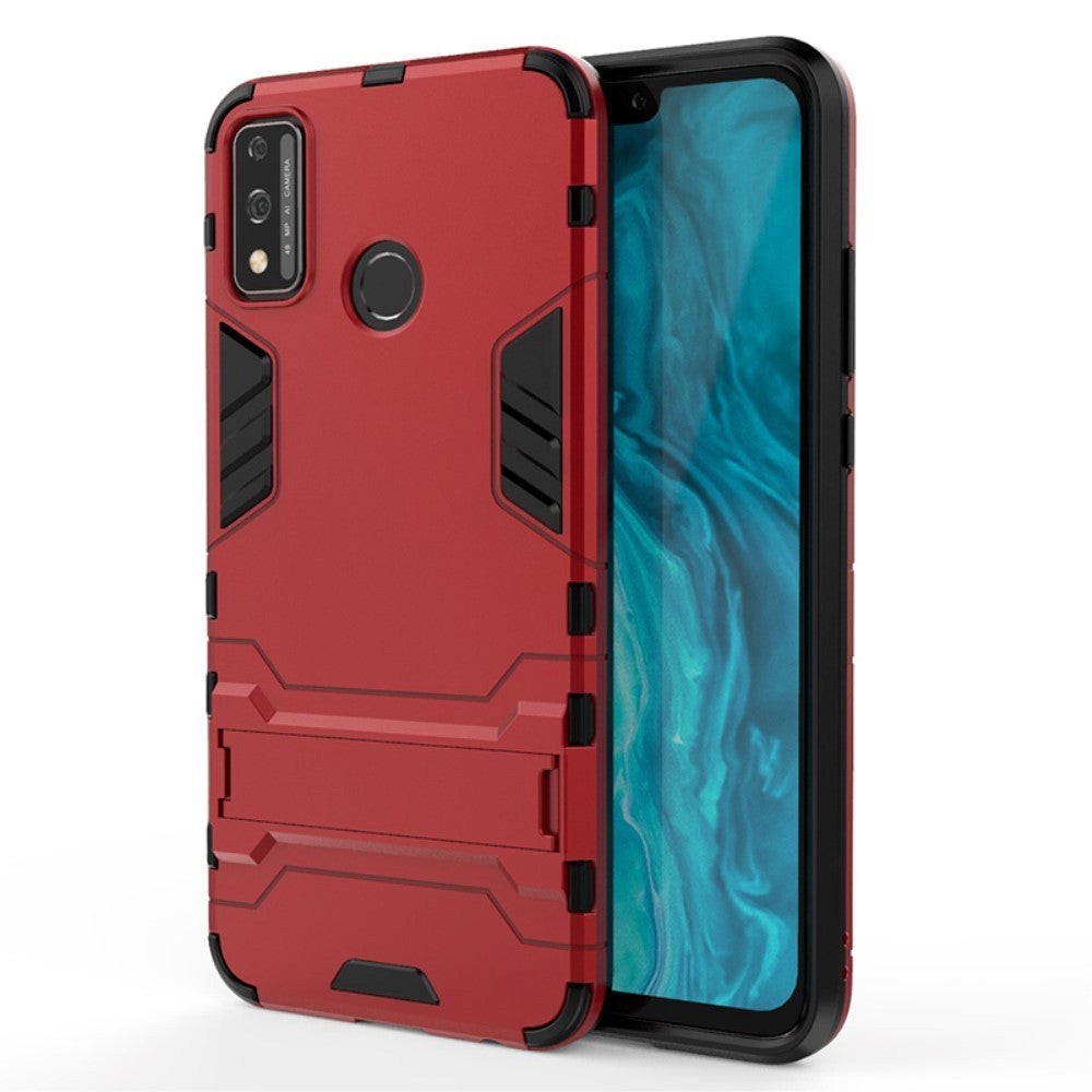 Huawei Honor 9X Tough Case w. Kickstand - Red