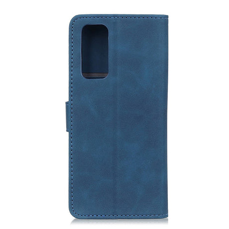 Huawei P Smart (2021) KHAZNEH Retro Leather Wallet Case - Blue