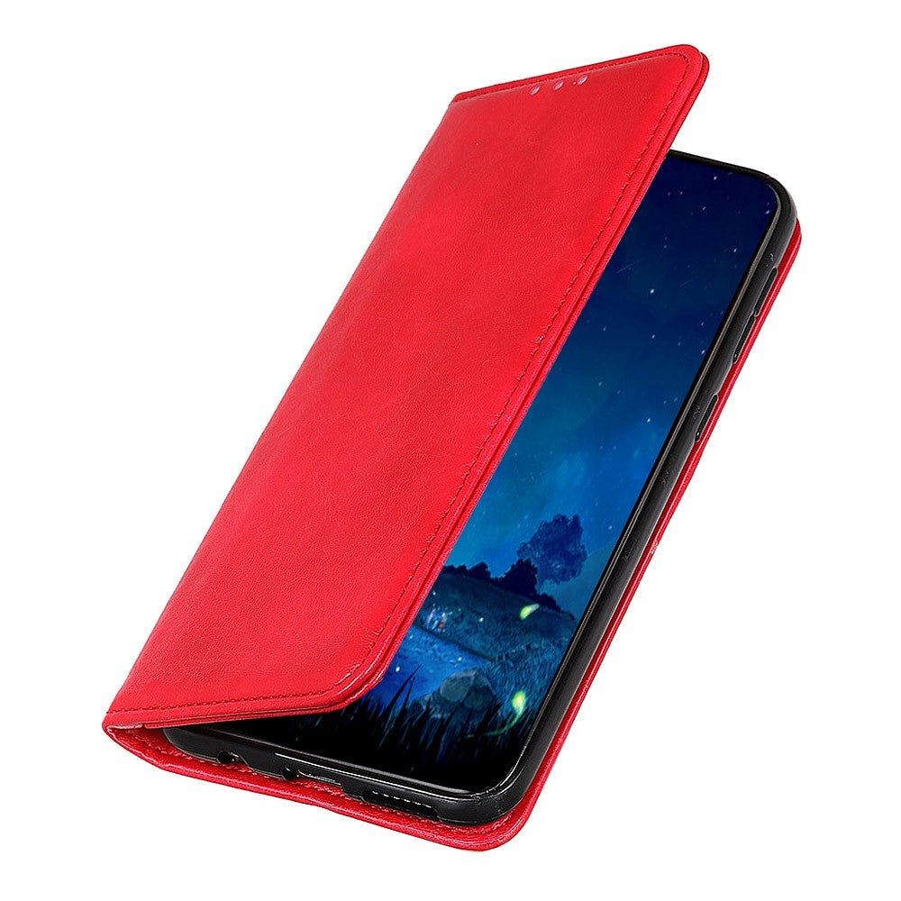 Huawei P Smart (2021) Modern Neutral Leather Wallet Case - Red