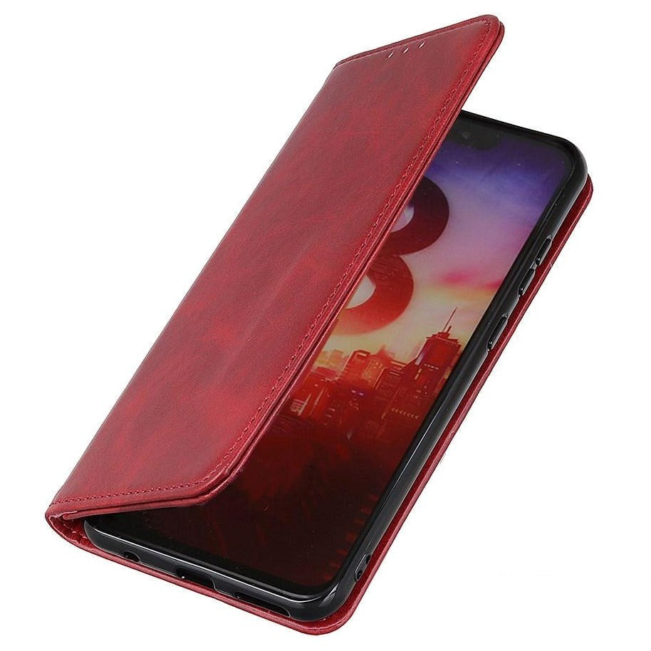 Huawei P Smart (2021) Modern Leather Wallet Case - Red