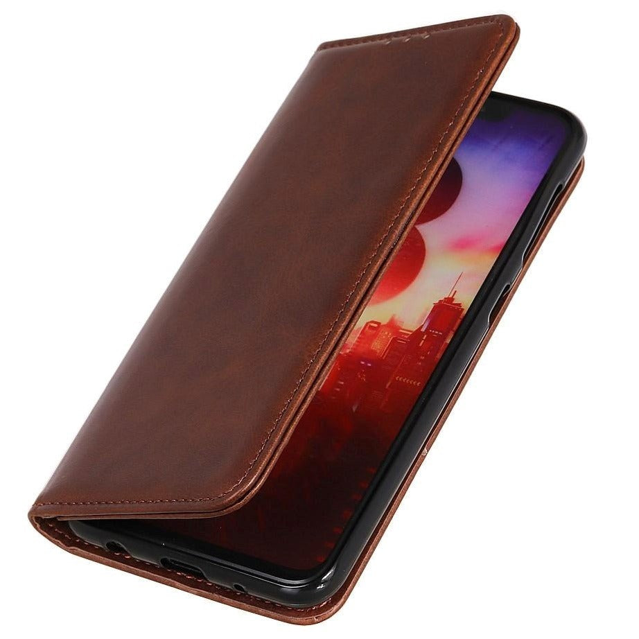 Huawei P Smart (2021) Modern Leather Wallet Case - Coffee