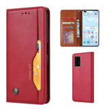 Huawei P Smart (2021) Leather Case w. Extra Card Pocket - Red