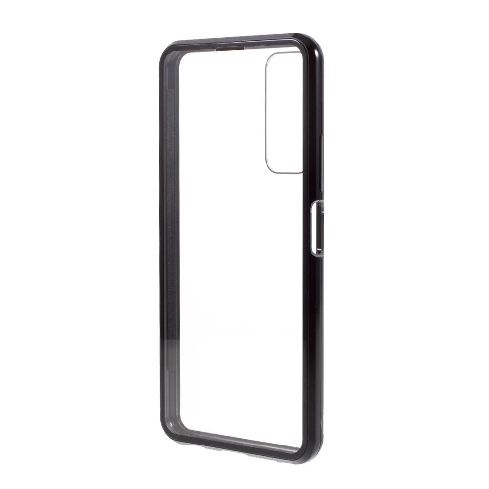 Huawei P Smart 2021 Magnetic Case w. Glass Front & Back - Black