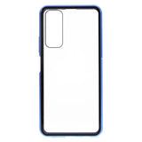 Huawei P Smart 2021 Magnetic Case w. Glass Front & Back - Blue