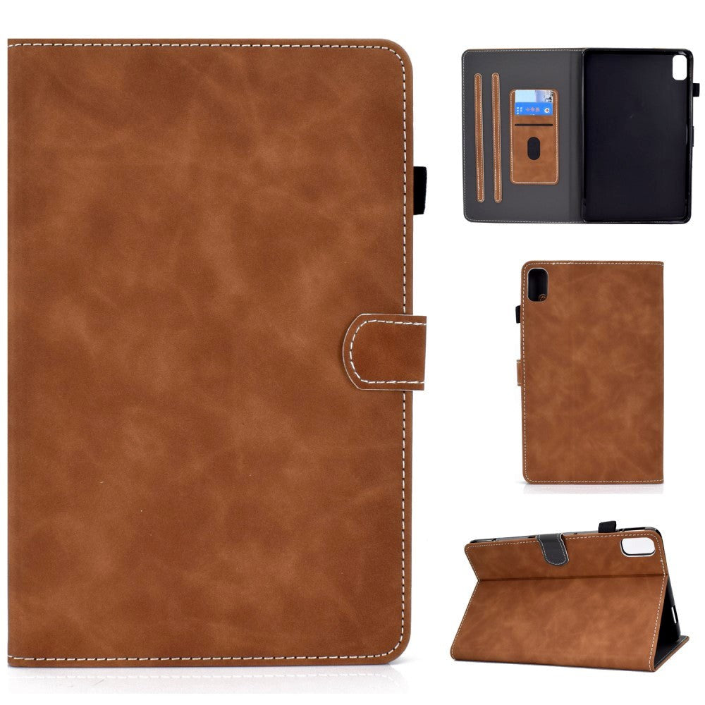 Huawei MatePad 10.4" Soft Leather Case w. Stand & Card Holder - Brown