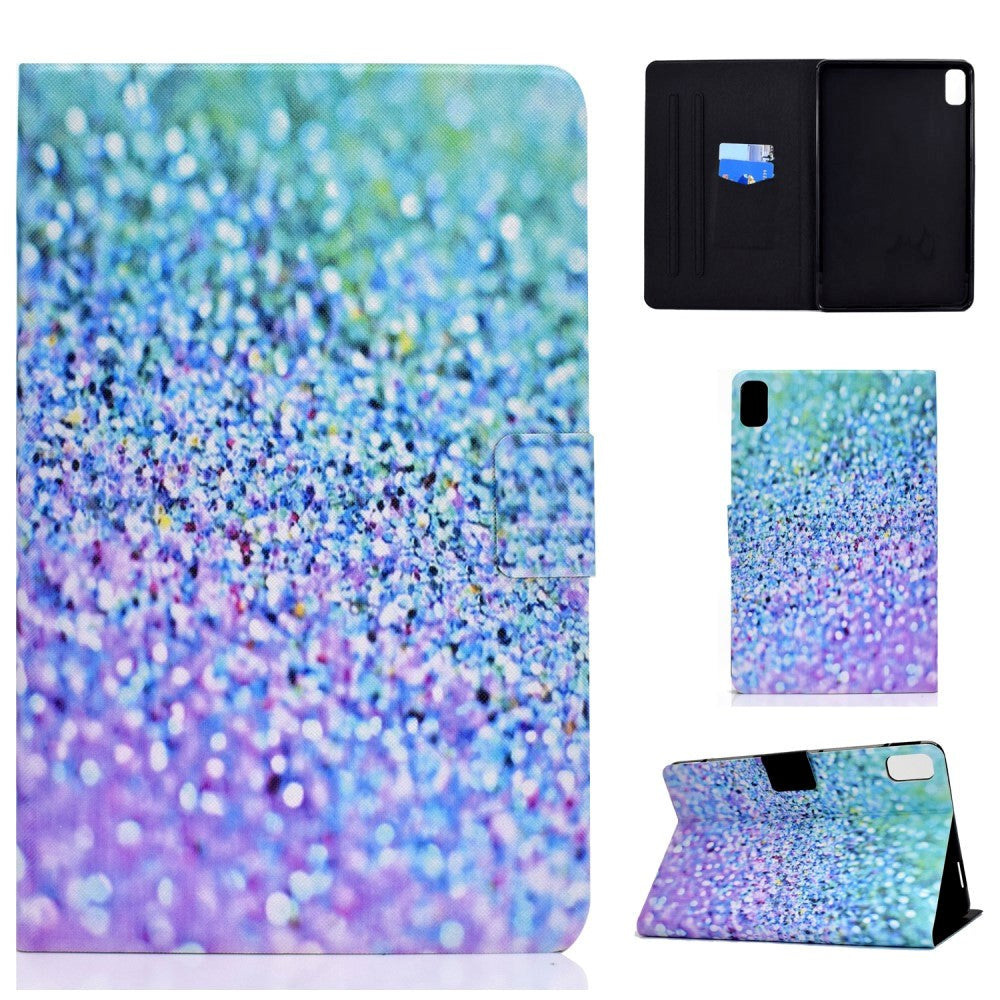 Huawei MatePad 10.4" Case w. Stand & Card Holder - Colorful Sequins