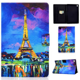 Huawei MatePad T10 / T10s Case w. Stand & Card Holder - Eiffel Tower