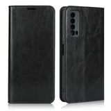 Huawei P Smart (2021) Neutral Leather Wallet Case - Black