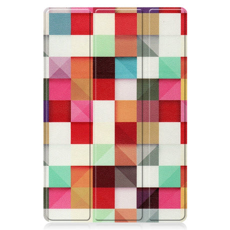 Huawei MatePad 11 Tri-Fold Flip Case w. Sleep Function - Colorful squares