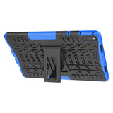 Huawei MatePad 11 Tough Case w. Tire Design & Stand Mode - Black & Blue