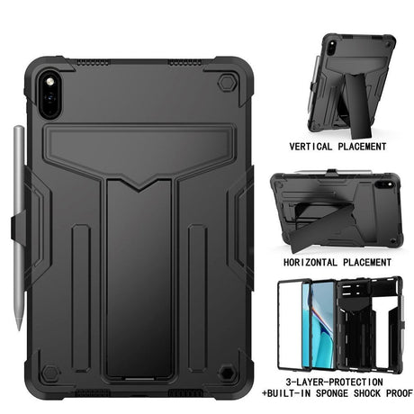 Huawei MatePad 11 Tough Case w. Kickstand & Pen Holder - Black