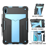 Huawei MatePad 11 Tough Case w. Kickstand & Pen Holder - Black & Blue