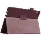 Huawei MediaPad T3 10 9.6" Leather Case w. Flip Stand Brown